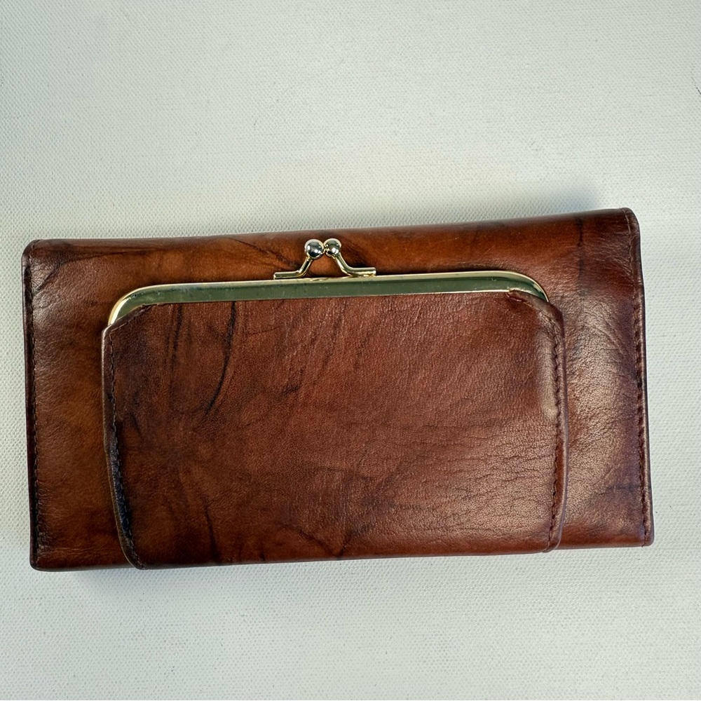 Buxton Brown Leather Long Bifold Wallet - Picture 14 of 15